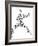 Karate Pictogram On White Background-seiksoon-Framed Art Print