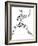 Karate Pictogram On White Background-seiksoon-Framed Art Print