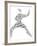 Karate Pictogram On White Background-seiksoon-Framed Art Print