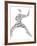 Karate Pictogram On White Background-seiksoon-Framed Art Print