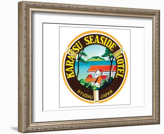 Karatsu Seaside Hotel-null-Framed Art Print