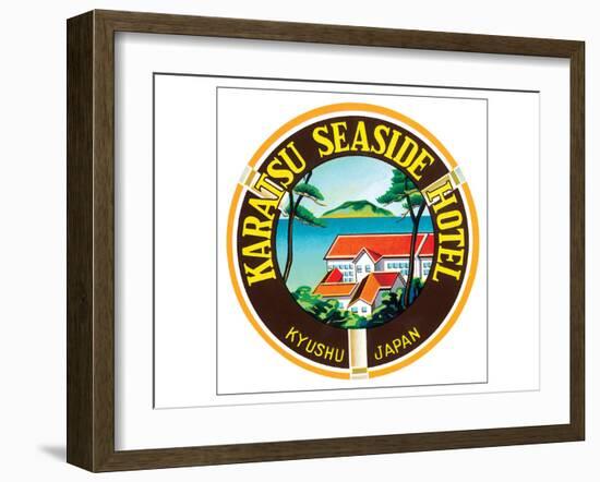 Karatsu Seaside Hotel-null-Framed Art Print