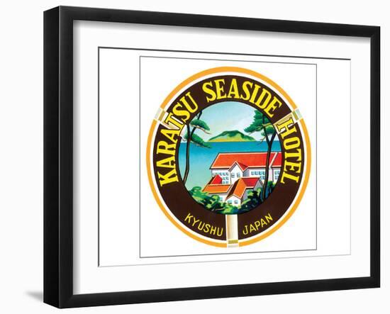 Karatsu Seaside Hotel-null-Framed Art Print