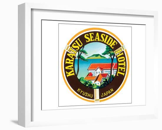 Karatsu Seaside Hotel-null-Framed Art Print