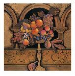 Memories of Provence, Grapes and Persimmons-Karel Burrows-Art Print