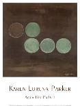 Aqua Lily Pads II-Karen Lorena Parker-Art Print