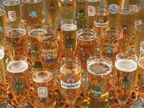 European Beer Glasses with Pretzels-Karen M^ Romanko-Framed Photographic Print