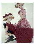 Vogue Cover - March 1956 - Pretty in Pink-Karen Radkai-Premium Giclee Print