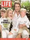 Portrait of Actor Chris O'Donnell and his Three Children at Home, June 16, 2006-Karina Taira-Photographic Print