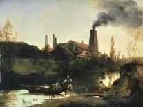 Landscape with Ruins-Karl Blechen-Stretched Canvas