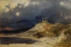 Landscape with Ruins-Karl Blechen-Stretched Canvas