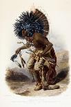 Pehriska-Rupha: Moennitarri Warrior in the Costume of the Dog Danse, 1839-1841-Karl Bodmer-Giclee Print