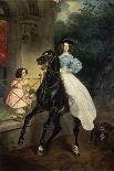 Horsewoman, Portrait of Giovanina and Amazillia Pacini, 1832-Karl Briullov-Giclee Print