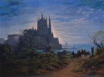 Gothic Church on a Rock by the Sea. 1815-Karl Friedrich Schinkel-Giclee Print