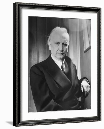 Karl Jaspers During the Geneva Peace Conference of Thought-null-Framed Premium Photographic Print