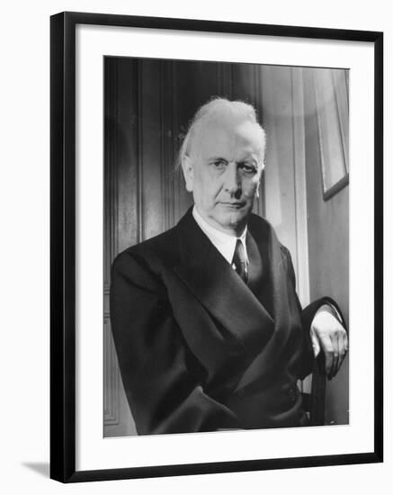 Karl Jaspers During the Geneva Peace Conference of Thought-null-Framed Premium Photographic Print