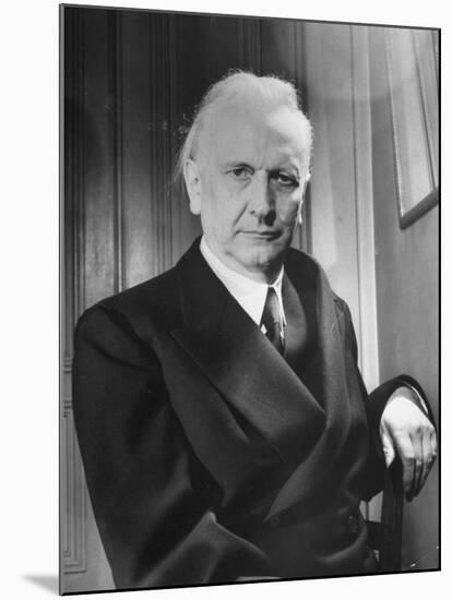 Karl Jaspers During the Geneva Peace Conference of Thought-null-Mounted Premium Photographic Print