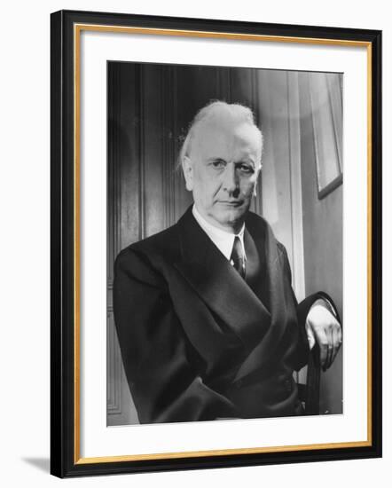 Karl Jaspers During the Geneva Peace Conference of Thought-null-Framed Premium Photographic Print