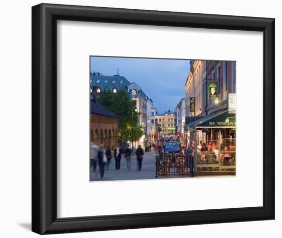 Karl Johans Gate, Pedestrianised Street in the City Center, Oslo, Norway, Scandinavia, Europe-Christian Kober-Framed Photographic Print