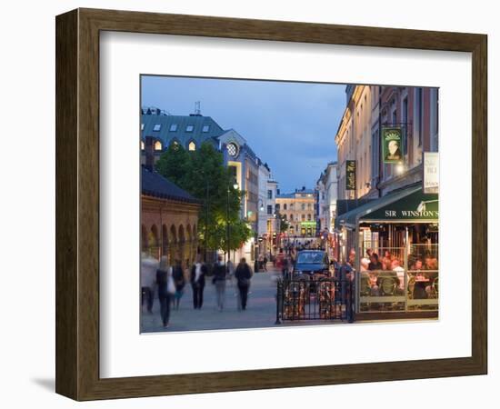 Karl Johans Gate, Pedestrianised Street in the City Center, Oslo, Norway, Scandinavia, Europe-Christian Kober-Framed Photographic Print