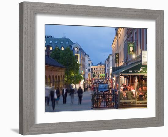 Karl Johans Gate, Pedestrianised Street in the City Center, Oslo, Norway, Scandinavia, Europe-Christian Kober-Framed Photographic Print