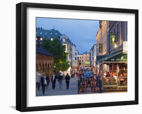 Karl Johans Gate, Pedestrianised Street in the City Center, Oslo, Norway, Scandinavia, Europe-Christian Kober-Framed Photographic Print