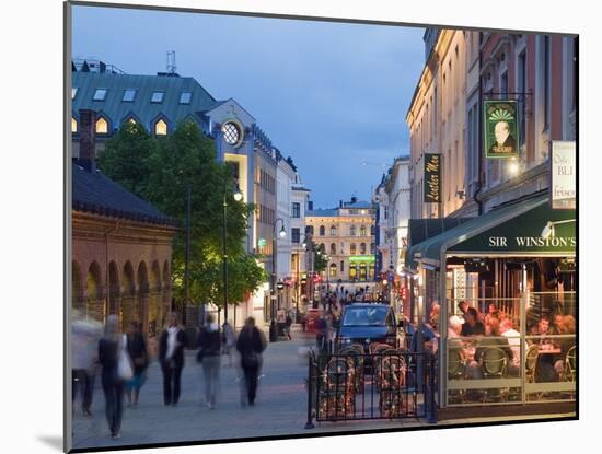 Karl Johans Gate, Pedestrianised Street in the City Center, Oslo, Norway, Scandinavia, Europe-Christian Kober-Mounted Photographic Print