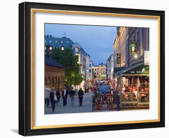 Karl Johans Gate, Pedestrianised Street in the City Center, Oslo, Norway, Scandinavia, Europe-Christian Kober-Framed Photographic Print
