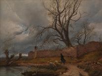 Wanderer in the Storm, 1835-Karl Julius Von Leypold-Framed Giclee Print