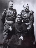 Grigori Rasputin, General Count Mikhail Putyatin and Colonel Dmitriy Lotman, 1904-1905-Karl Karlovich Bulla-Photographic Print