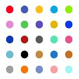 Circle Five Multicolor-Karl Langdon-Art Print