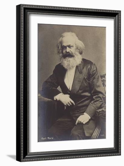 Karl Marx (1818-1883), German Philosopher, Economist, Historian and Political Theorist-null-Framed Photographic Print