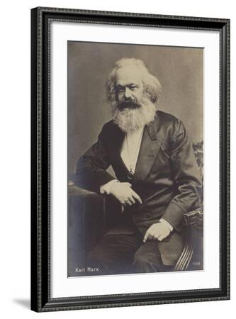 Portrait Political Theorist Philosopher Karl Marx Old Canvas Wall Art Poster 