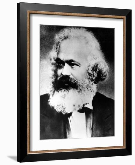 Karl Marx, German Political, Social and Economic Theorist, Late 19th Century-null-Framed Giclee Print