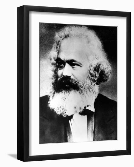 Karl Marx, German Political, Social and Economic Theorist, Late 19th Century-null-Framed Giclee Print