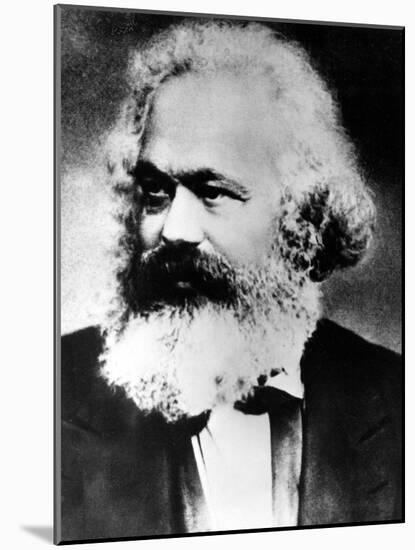 Karl Marx, German Political, Social and Economic Theorist, Late 19th Century-null-Mounted Giclee Print