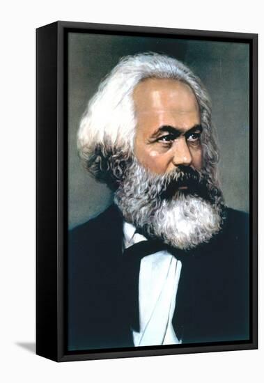 Karl Marx, German Social, Political and Economic Theorist-null-Framed Premier Image Canvas