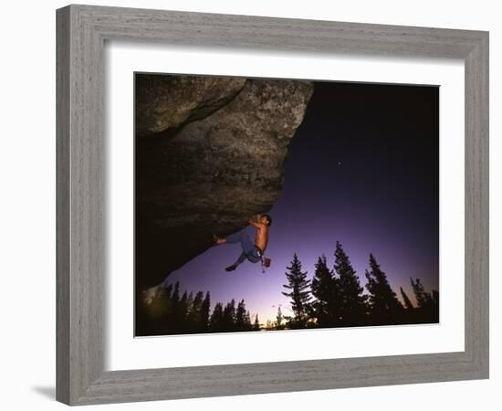 Karl's Overhang Donner Summit, California, USA-null-Framed Photographic Print