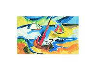 Fischerboote-Karl Schmidt-Rottluff-Art Print