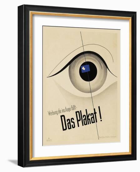 Karl Schneider Plakatstil Das Plakat-Vintage Lavoie-Framed Giclee Print