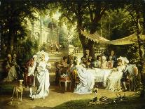 The Garden Party-Karl Schweninger II-Mounted Giclee Print