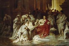Nero Amongst the Ruins of Rome-Karl Theodor von Piloty-Giclee Print