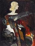 Madone De La Mitraillette  (Madonna with a Machine Gun) Peinture De Karlis Padegs (1911-1940) - 19-Karlis Padegs-Giclee Print