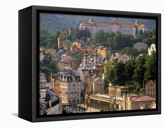 Karlovy Vary Spa Town, West Bohemia, Czech Republic-Walter Bibikow-Framed Premier Image Canvas