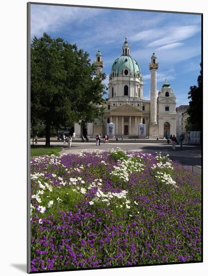 Karlsplatz and Karlskirche, Vienna, Austria, Europe-Hans Peter Merten-Mounted Photographic Print