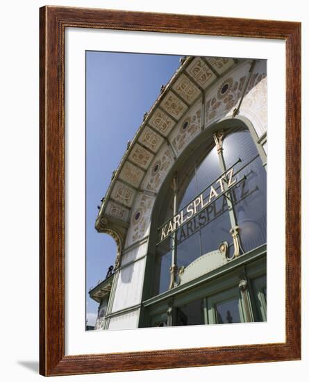 Karlsplatz Art Deco Metro Station, Vienna, Austria, Europe-Martin Child-Framed Photographic Print