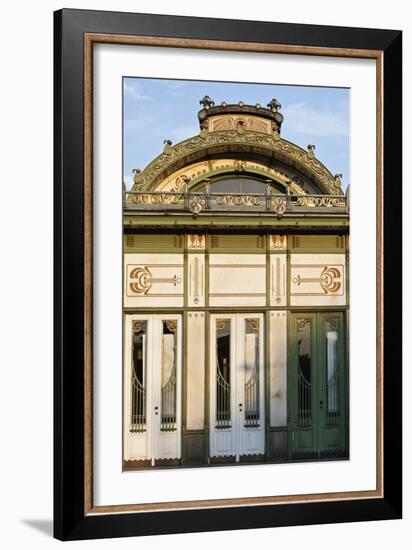 Karlsplatz Pavilion Metropolitan Railway Station 1898, Vienna (Wien), Austria-Julian Castle-Framed Photo