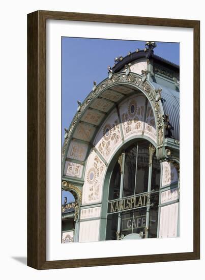 Karlsplatz Underground Station, Designed Between 1894 and 1899-Otto Wagner-Framed Giclee Print