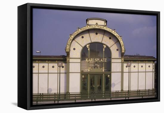 Karlsplatz Underground Station, Designed Between 1894 and 1899-Otto Wagner-Framed Premier Image Canvas