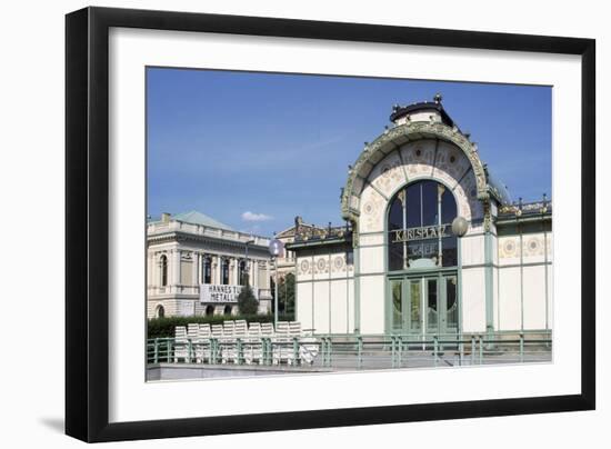 Karlsplatz Underground Station, Designed Between 1894 and 1899-Otto Wagner-Framed Giclee Print